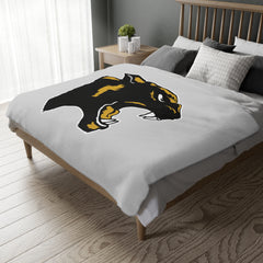 Panther Reversible Microfiber Blanket (Gray)