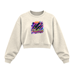 GBN Neon Panther Women's Cropped Crewneck - Bone