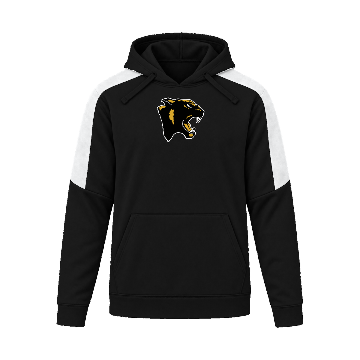 GBN Panther Logo Performance Hoodie - Black/ White
