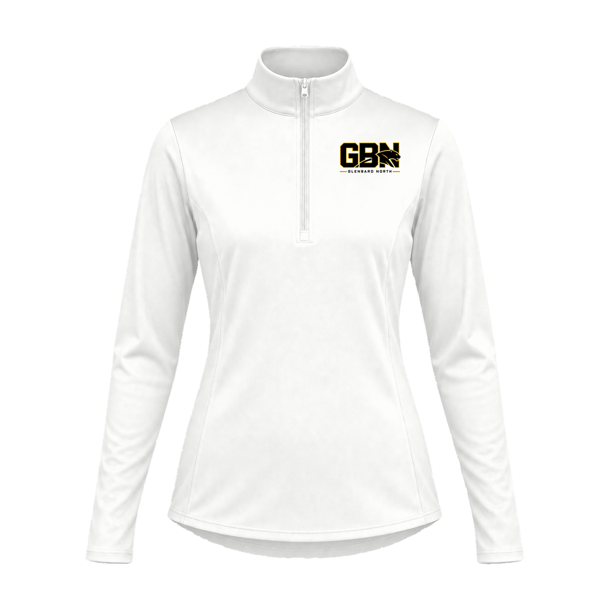 GBN Block Logo Women's Quarter-Zip - White
