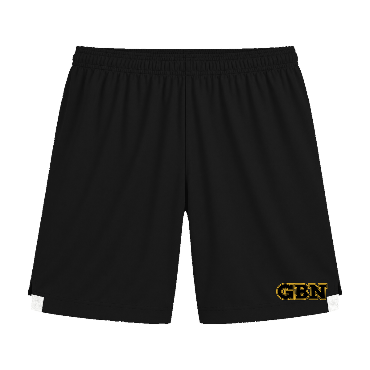 GBN Varsity Letters Two-Tone Shorts - Black/ White