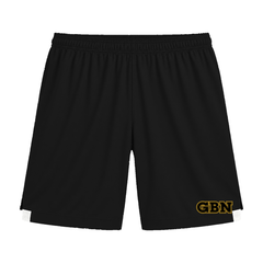 GBN Varsity Letters Two-Tone Shorts - Black/ White