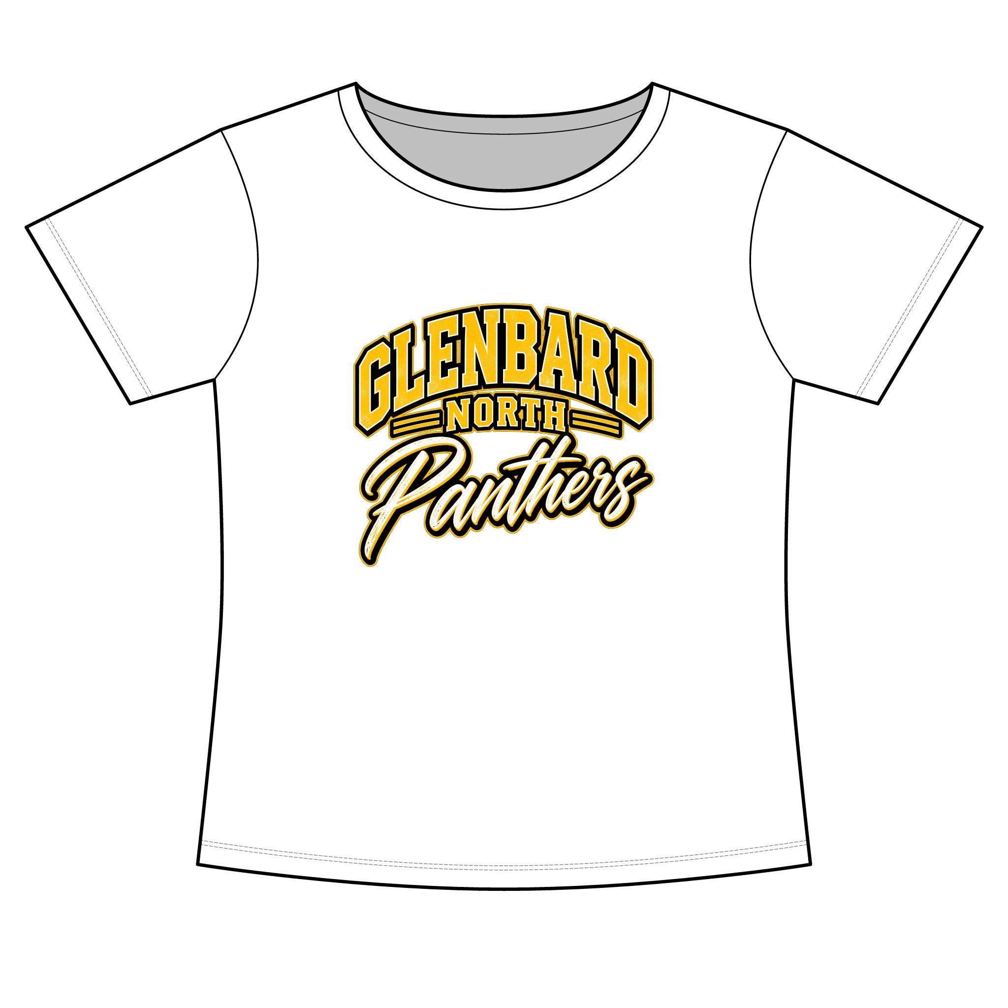 GBN Arched Panthers Women's Slim Fit Tee
