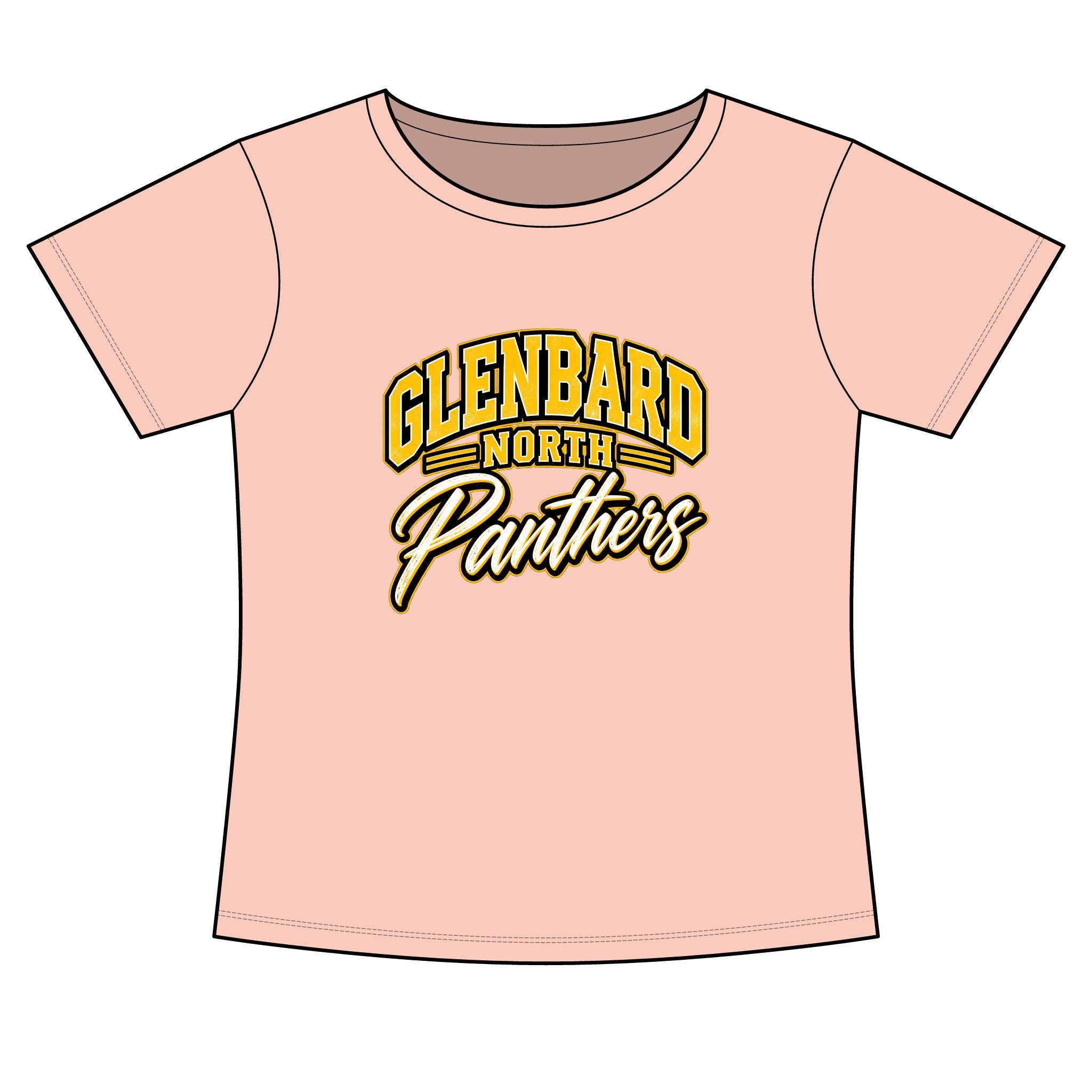 GBN Arched Panthers Women's Slim Fit Tee