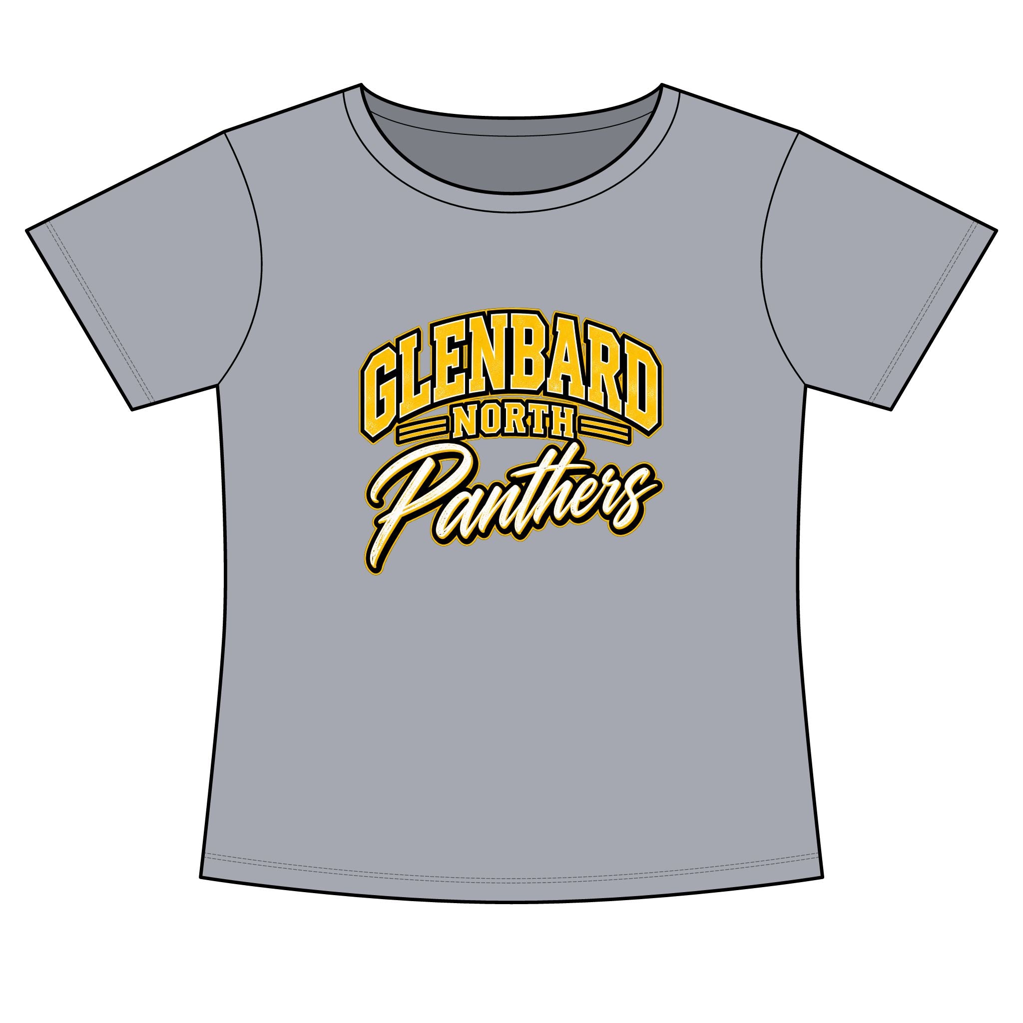 GBN Arched Panthers Women's Slim Fit Tee