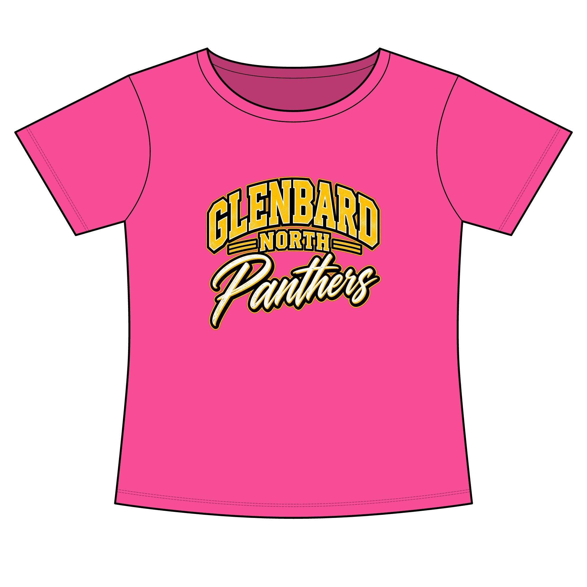 GBN Arched Panthers Women's Slim Fit Tee