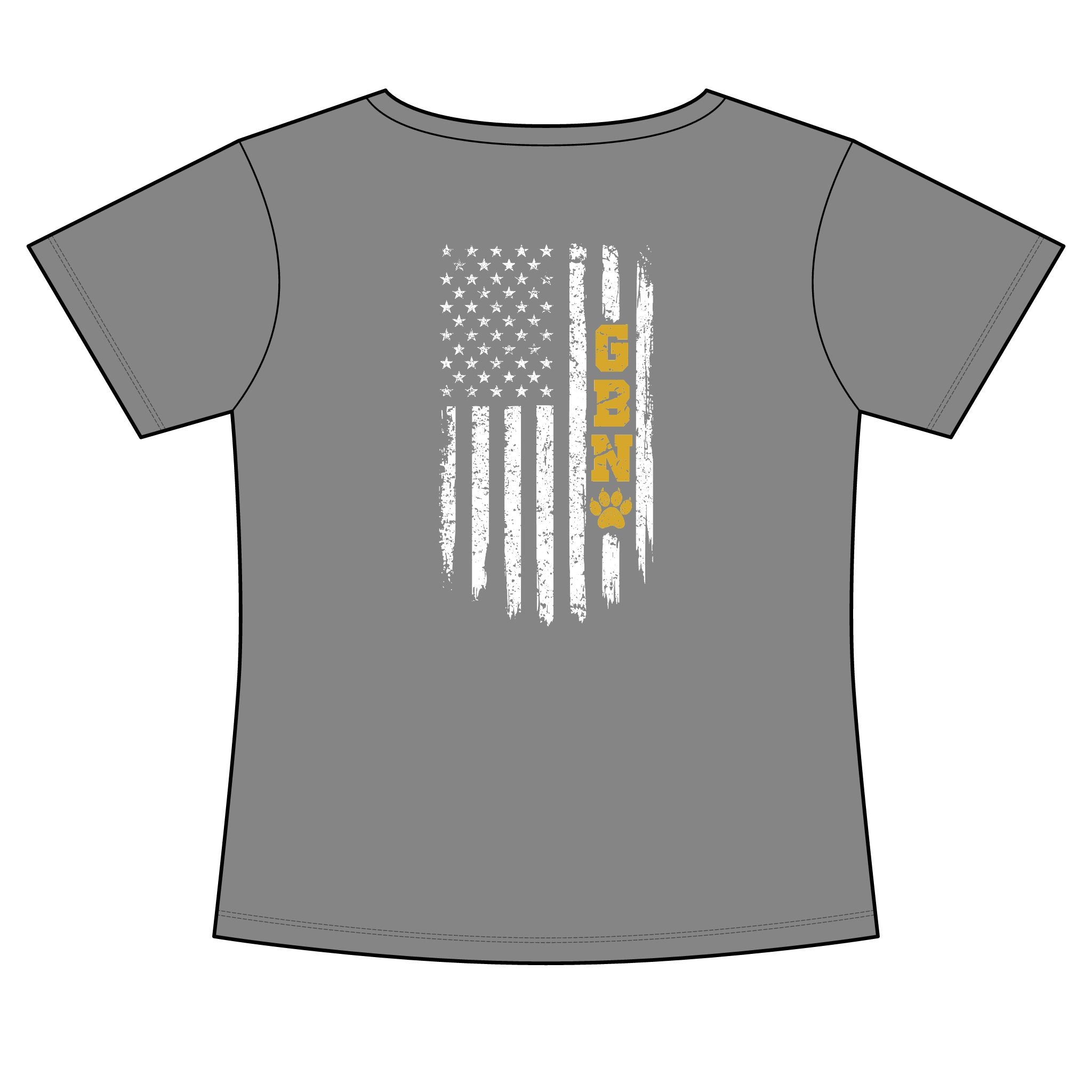 GBN Flag Women's Slim Fit Tee