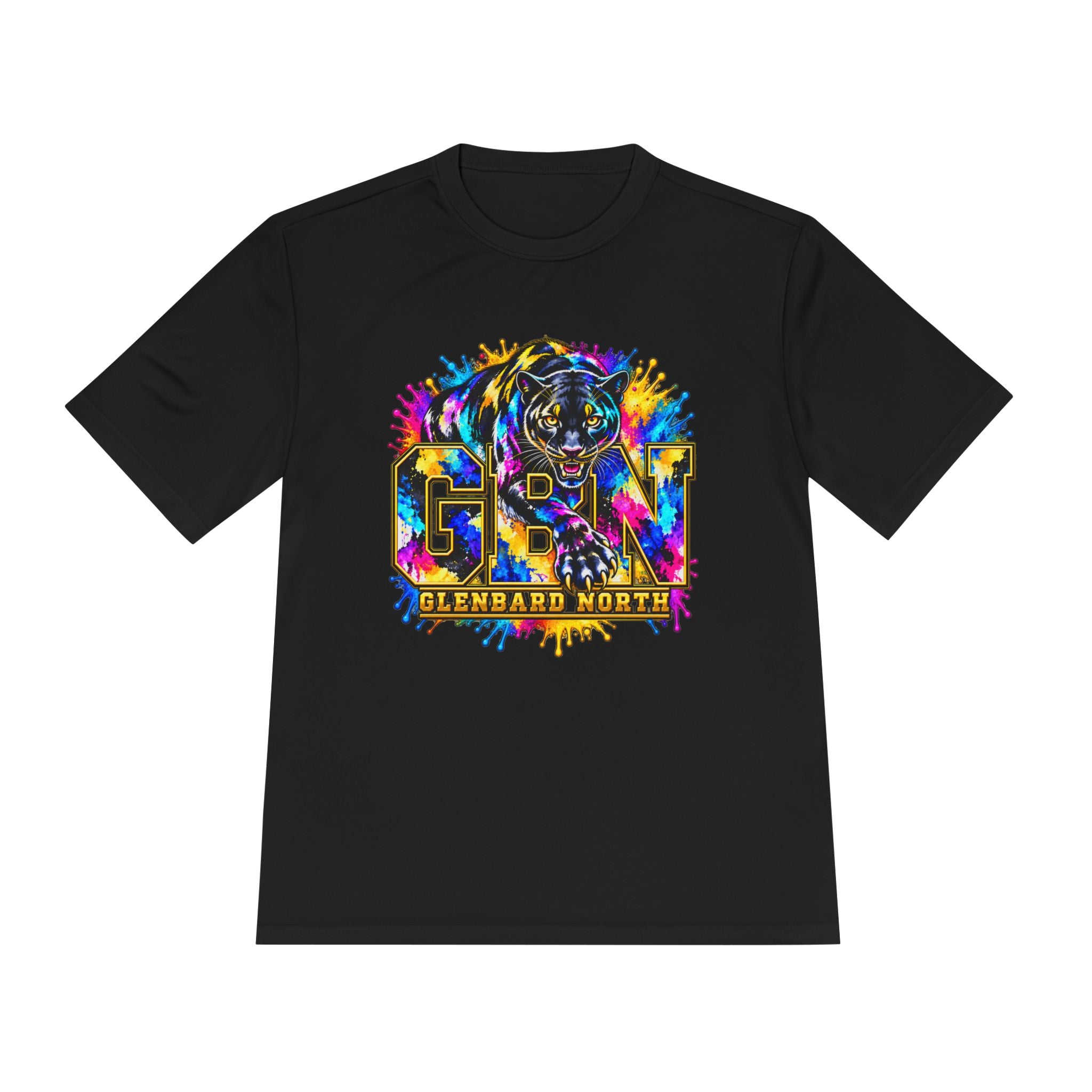 GBN Paint Splash Panther Moisture-Wicking Tee