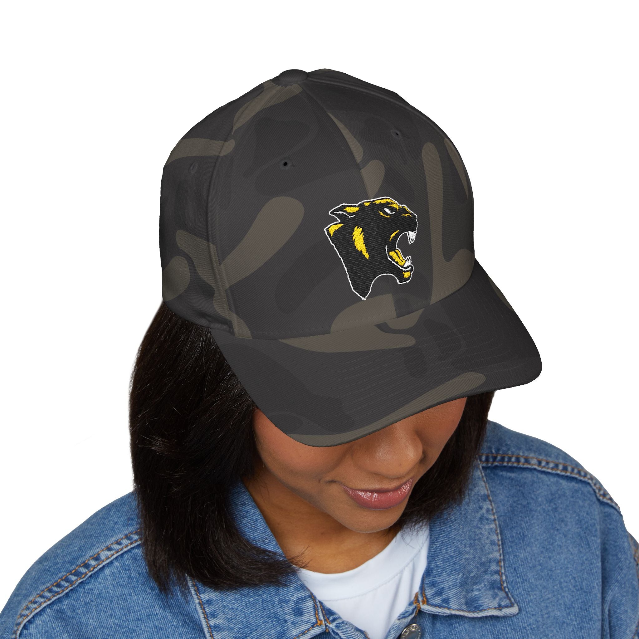 Panther Embroidered Structured Cap