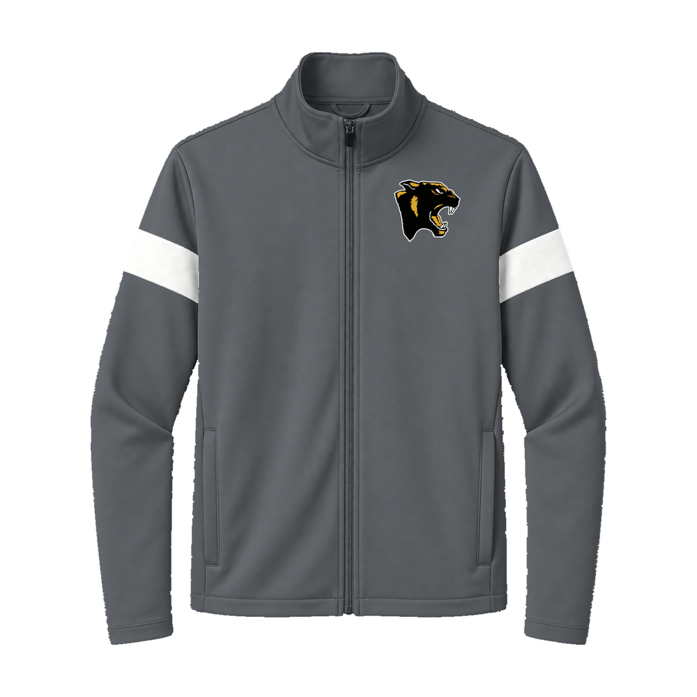 GBN Panther Logo Travel Jacket - Iron Grey/ White