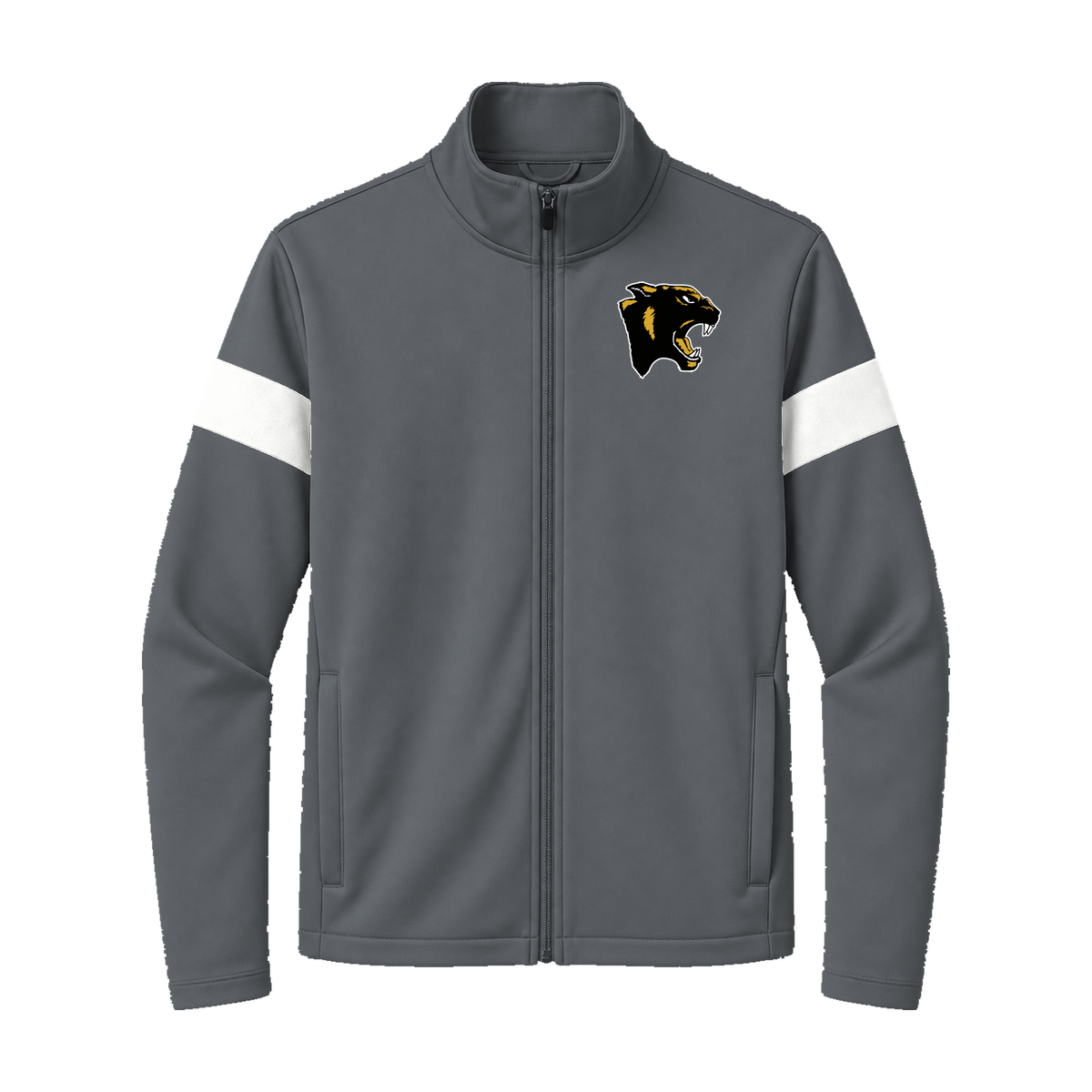 GBN Panthers Travel Jacket (Front and Back) - Iron Grey/ White