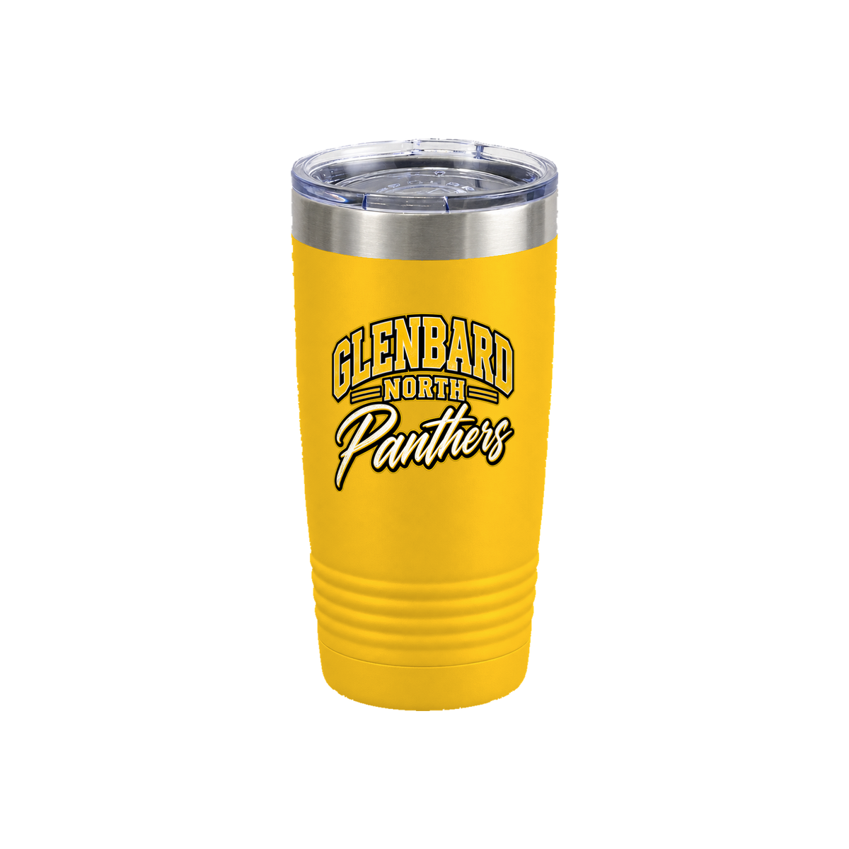GBN Arched Panthers 20oz Tumbler - Yellow