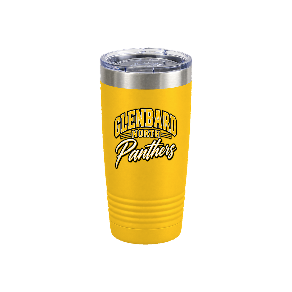 GBN Arched Panthers 20oz Tumbler - Yellow