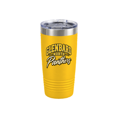 GBN Arched Panthers 20oz Tumbler - Yellow