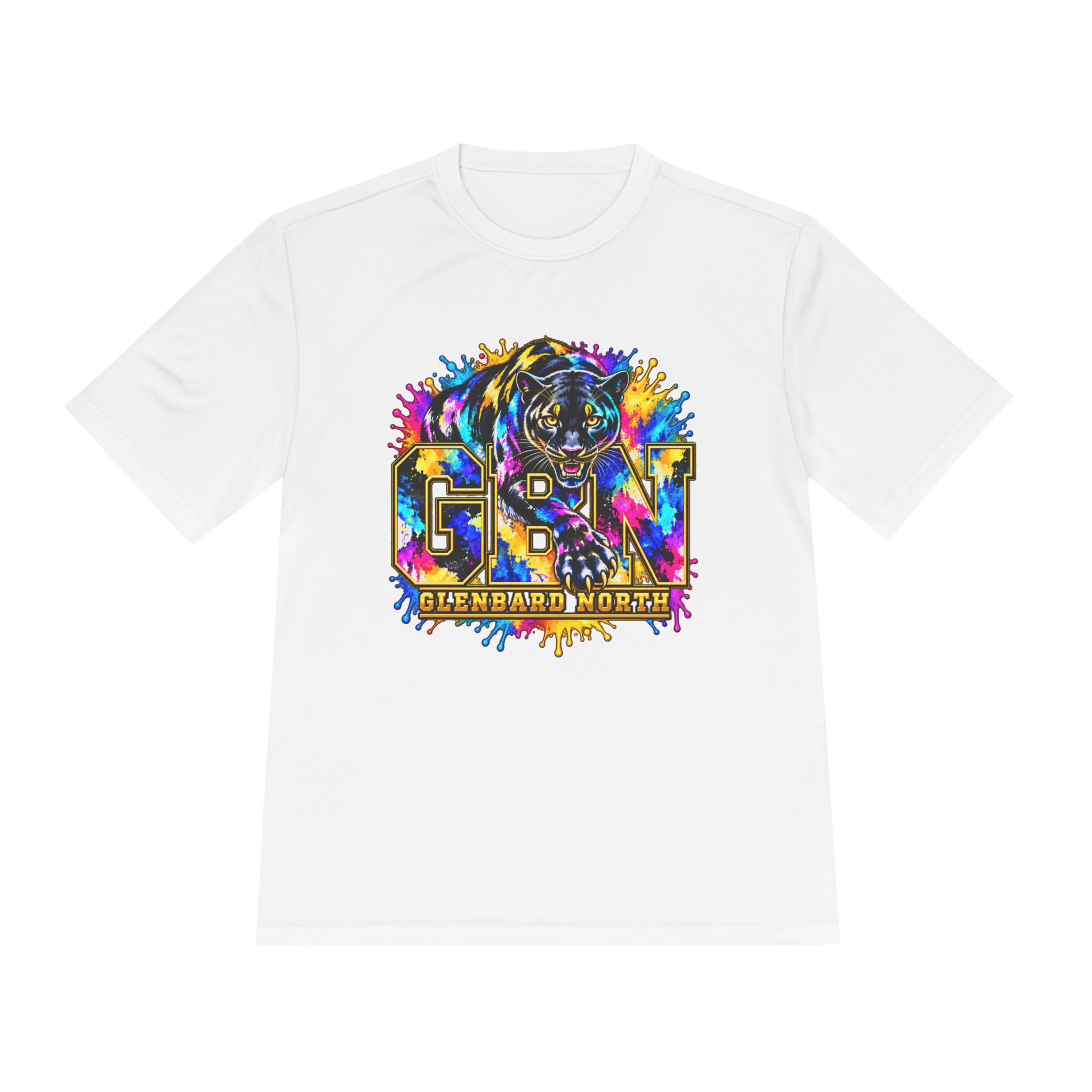 GBN Paint Splash Panther Moisture-Wicking Tee