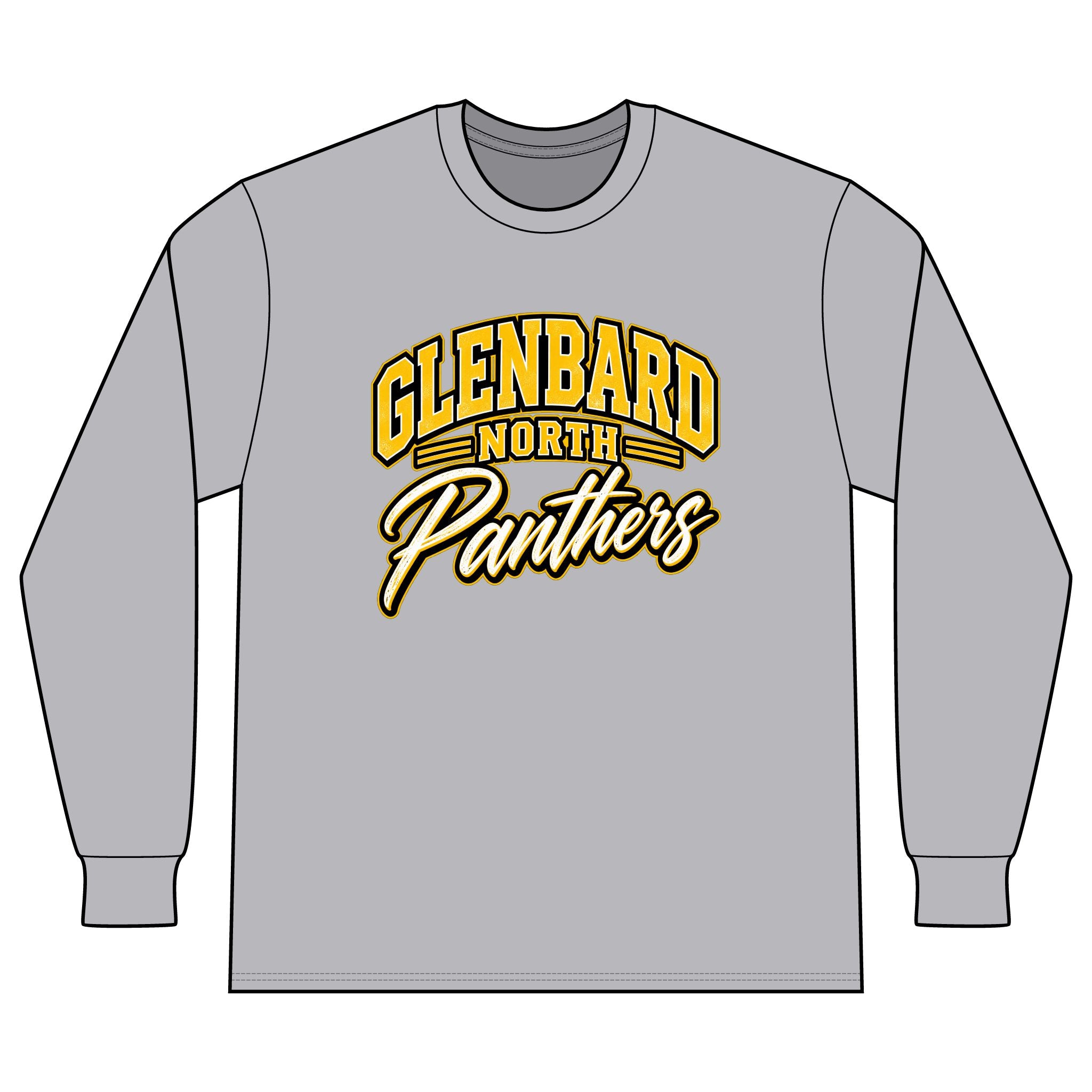 GBN Arched Panthers Long Sleeve Tee