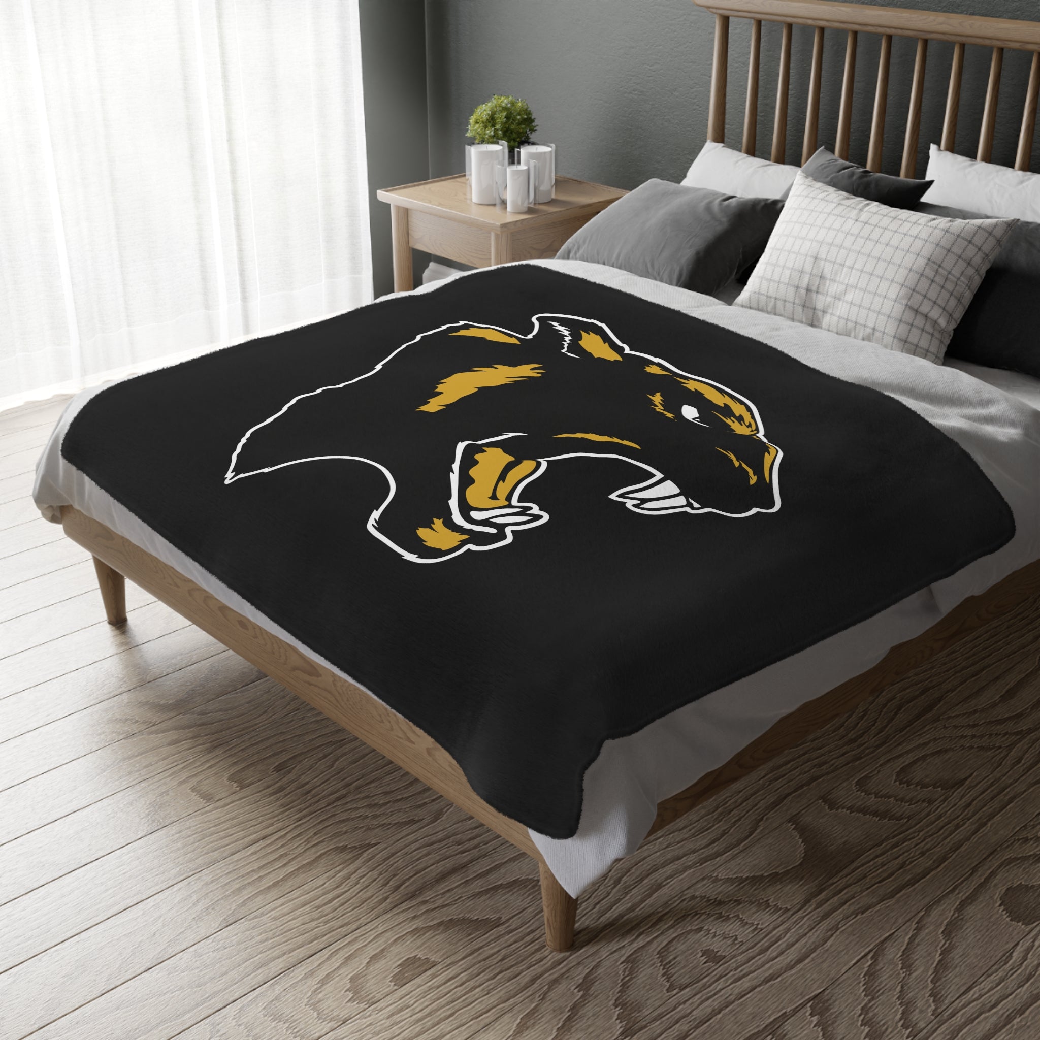 Panther Reversible Microfiber Blanket