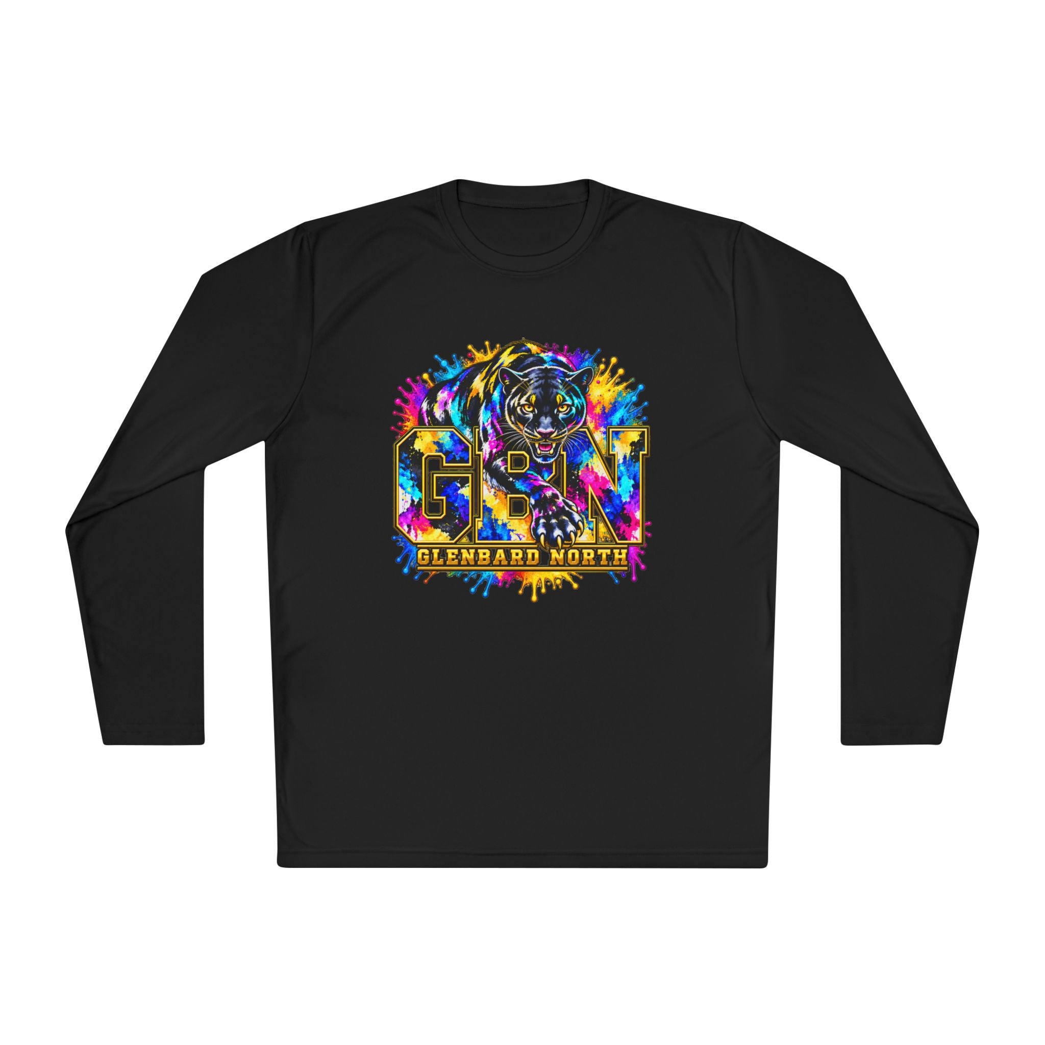GBN Paint Splash Panther Performance Long Sleeve