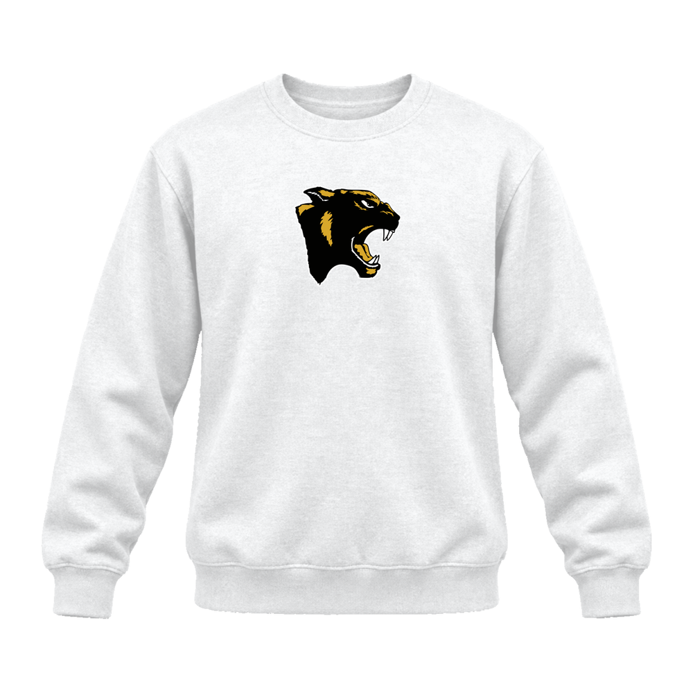 GBN Panther Logo Premium Crewneck - White