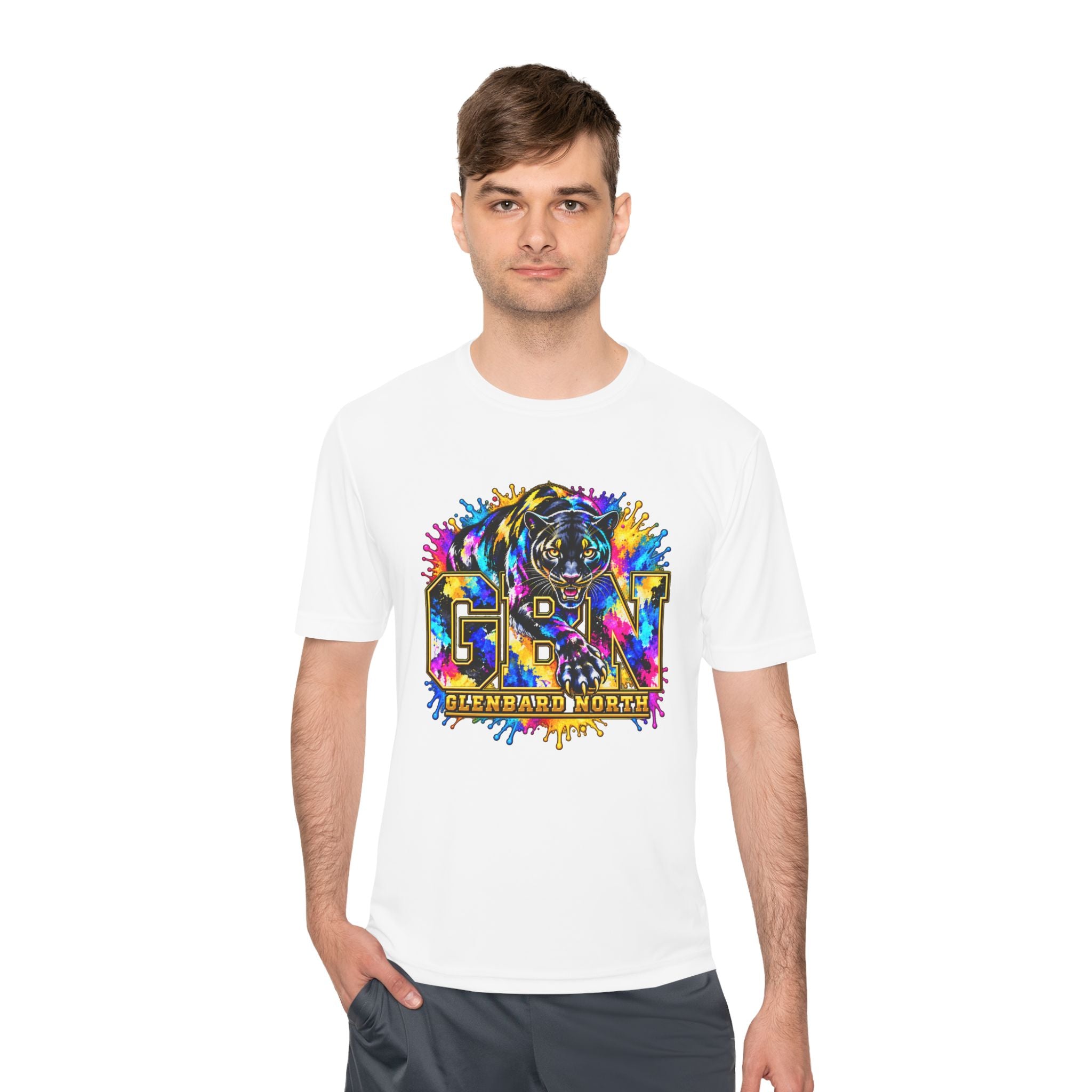 GBN Paint Splash Panther Moisture-Wicking Tee