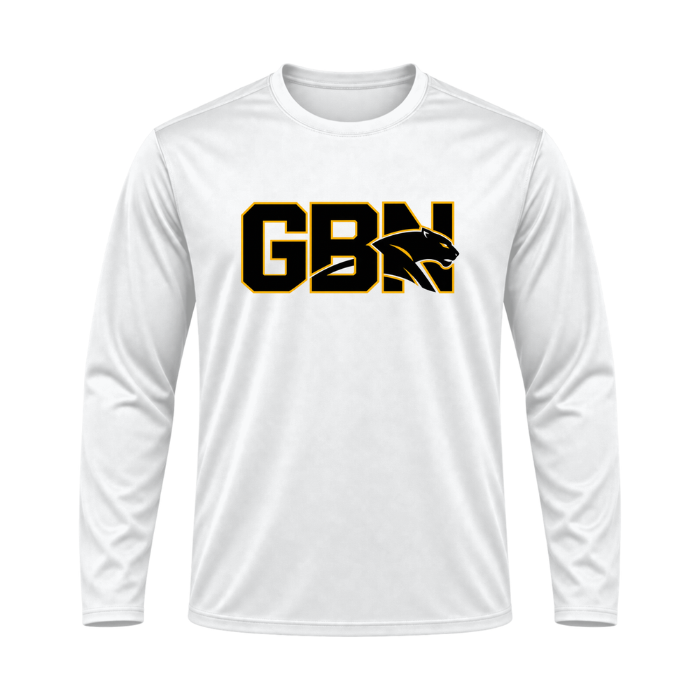GBN Block Logo Performance Long Sleeve - White