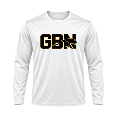 GBN Block Logo Performance Long Sleeve - White