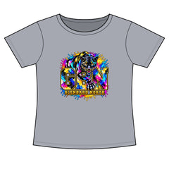 GBN Paint Splash Panther Women's Slim Fit Tee