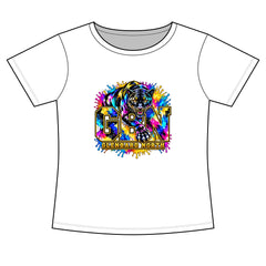 GBN Paint Splash Panther Women's Slim Fit Tee