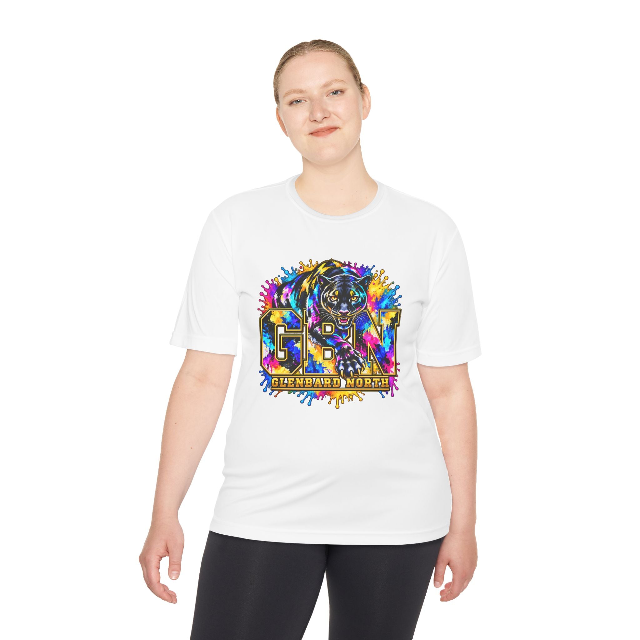 GBN Paint Splash Panther Moisture-Wicking Tee