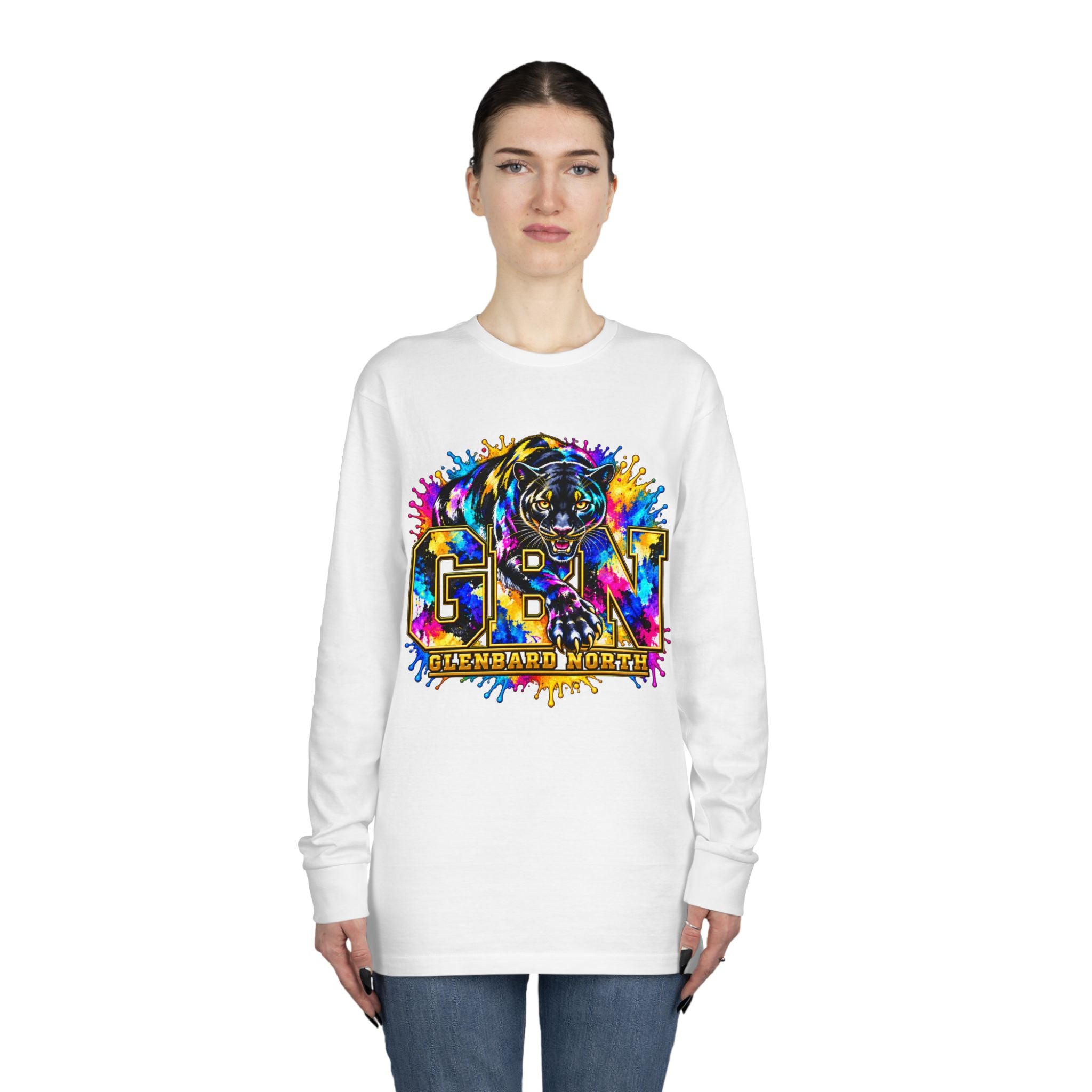 GBN Paint Splash Panther Long Sleeve Tee