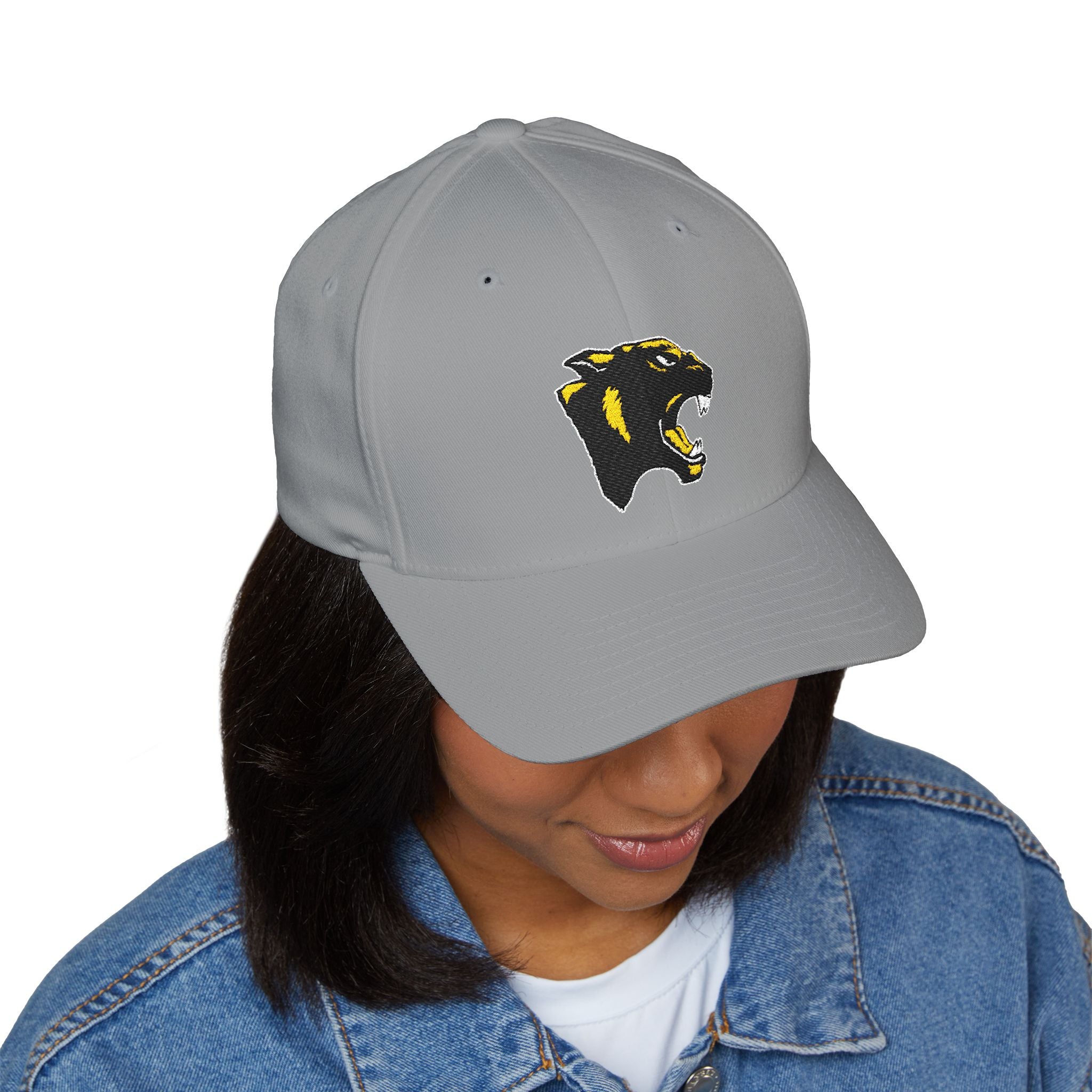 Panther Embroidered Structured Cap