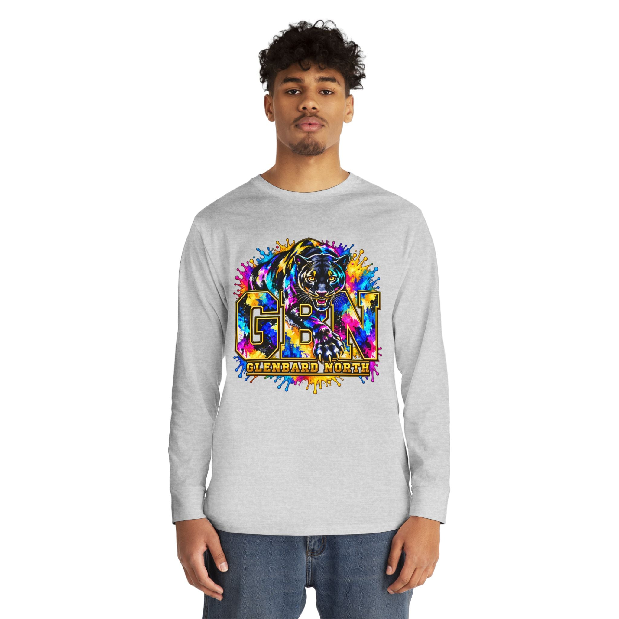 GBN Paint Splash Panther Long Sleeve Tee