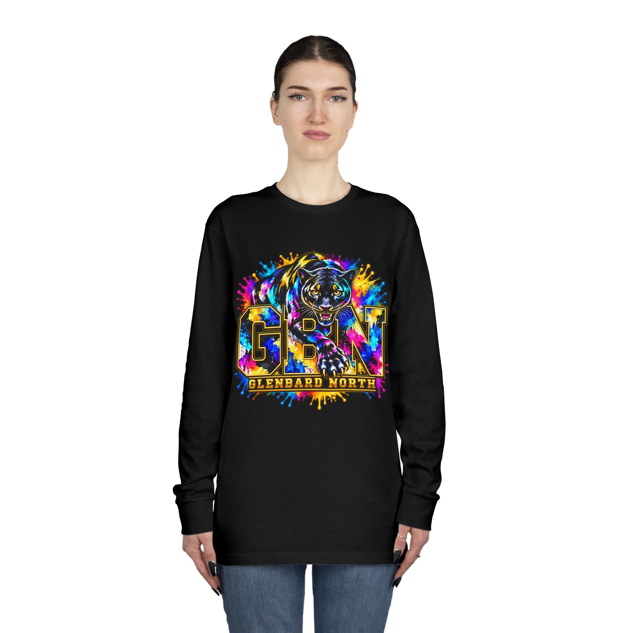 GBN Paint Splash Panther Long Sleeve Tee