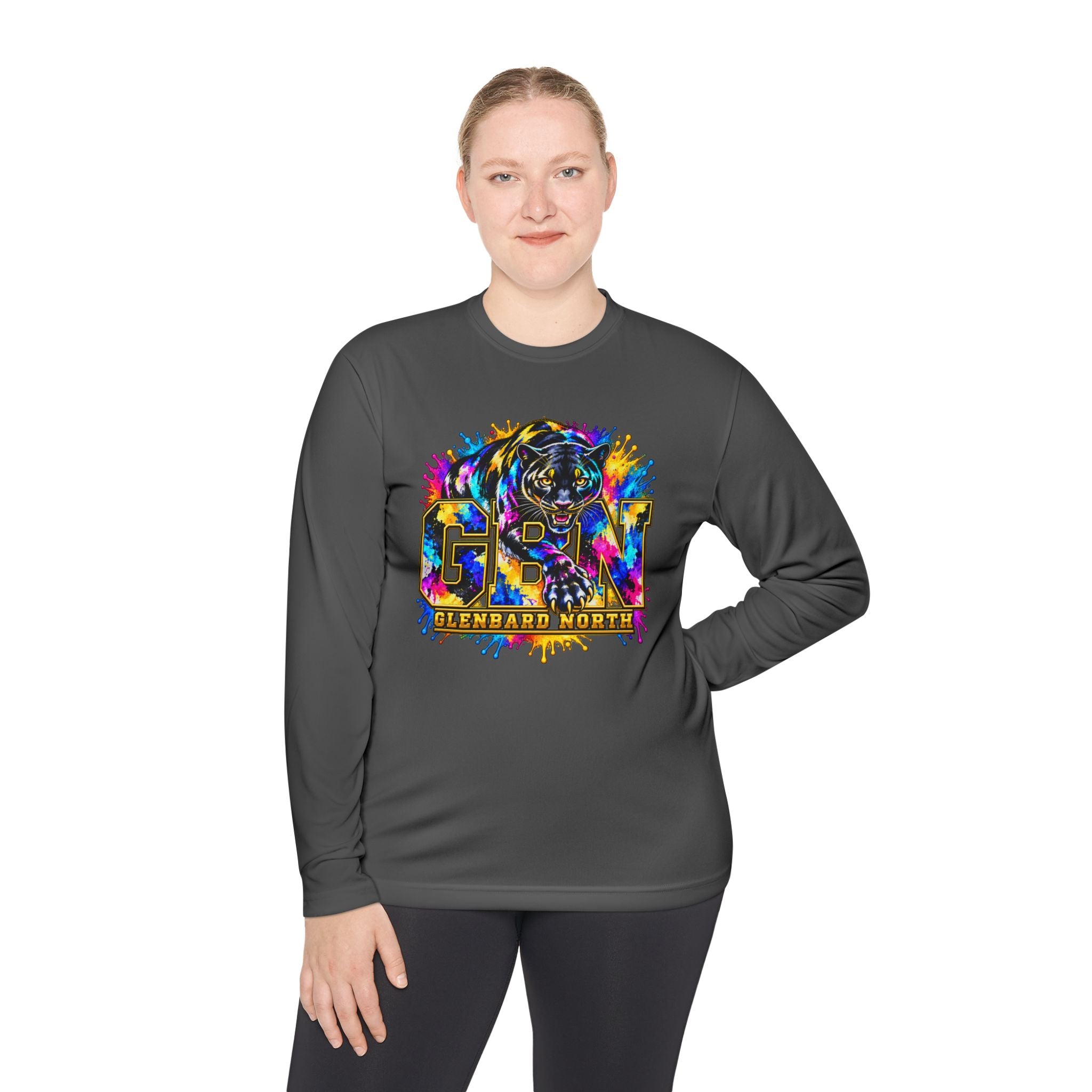 GBN Paint Splash Panther Performance Long Sleeve
