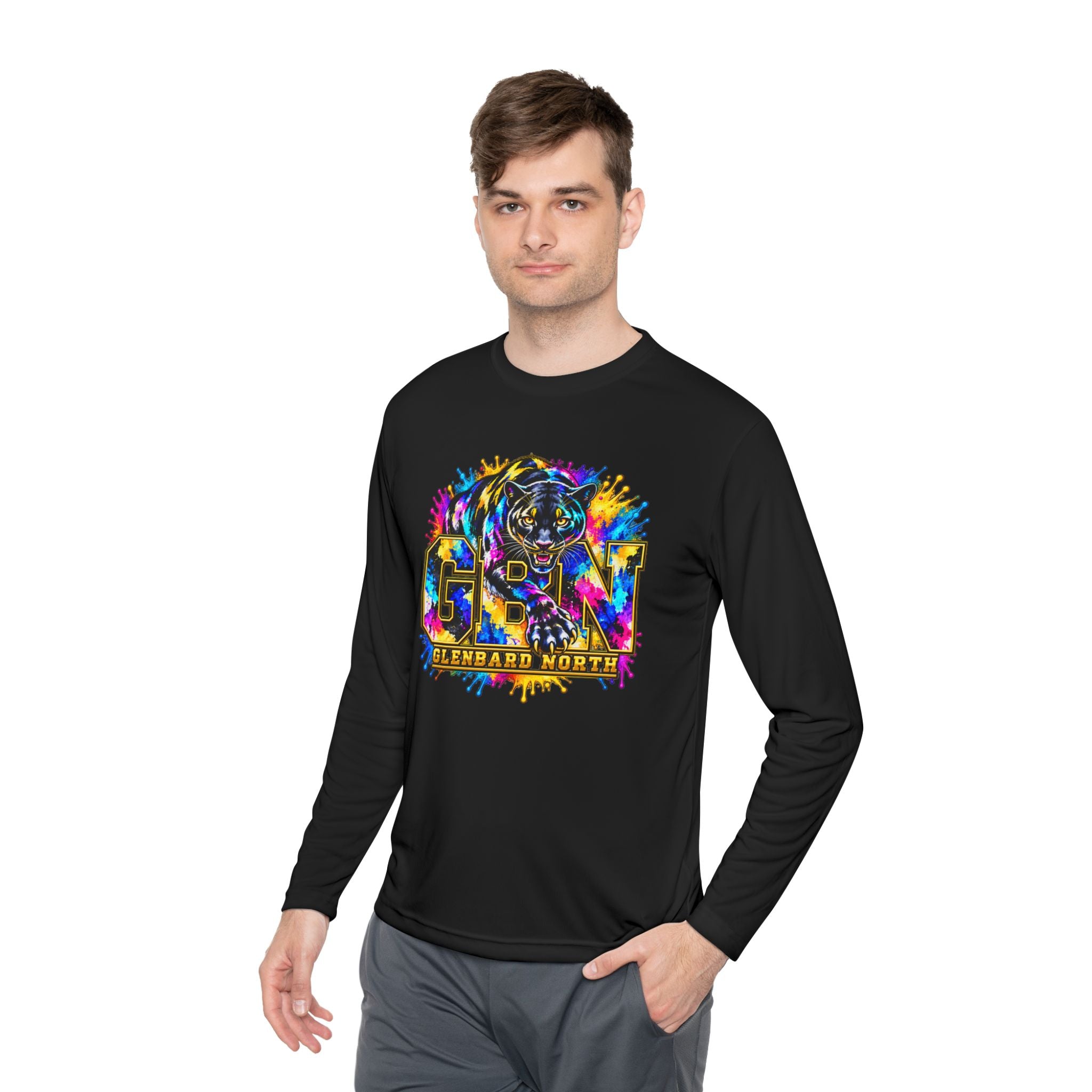 GBN Paint Splash Panther Performance Long Sleeve