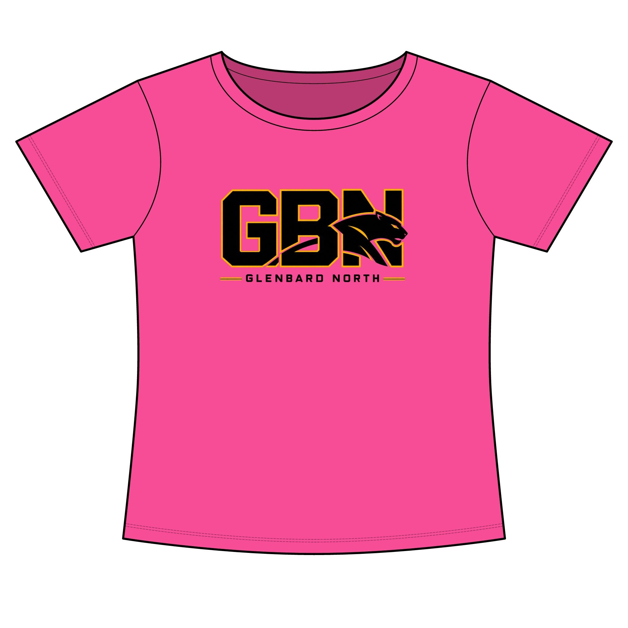 GBN Block Logo Women's Slim Fit Tee