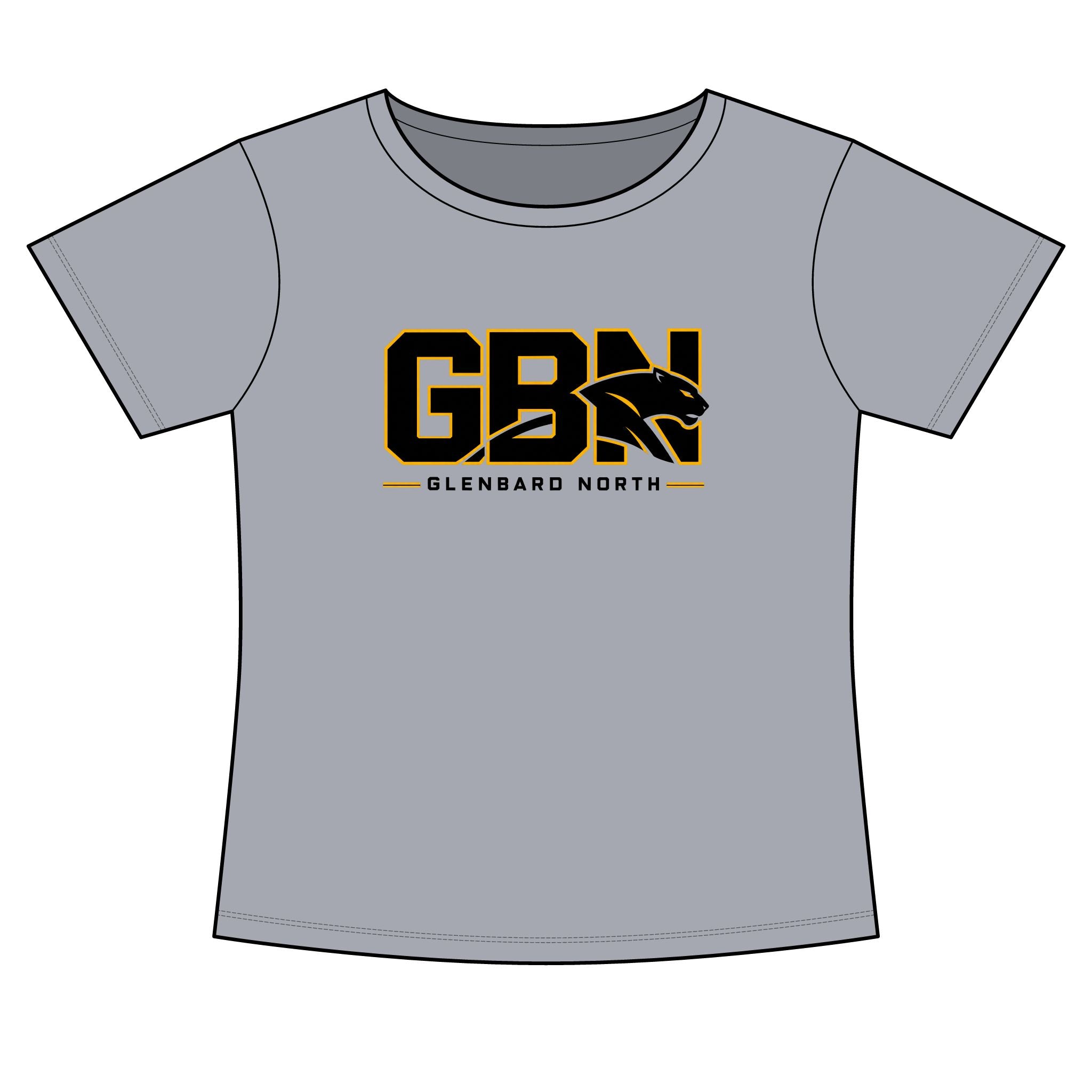 GBN Block Logo Women's Slim Fit Tee