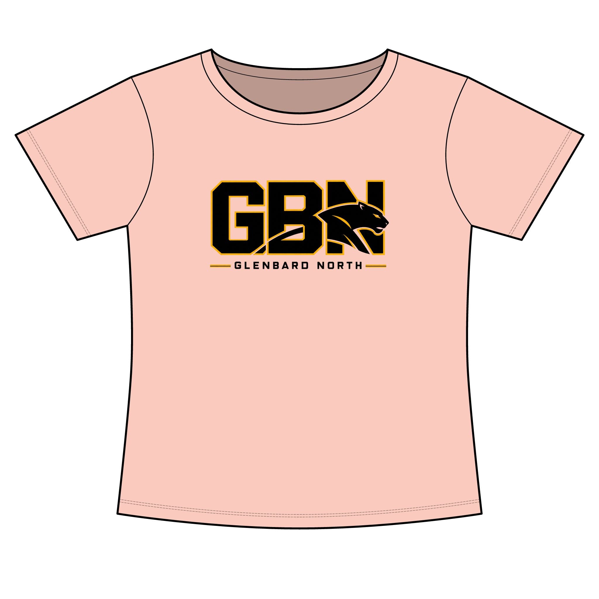 GBN Block Logo Women's Slim Fit Tee