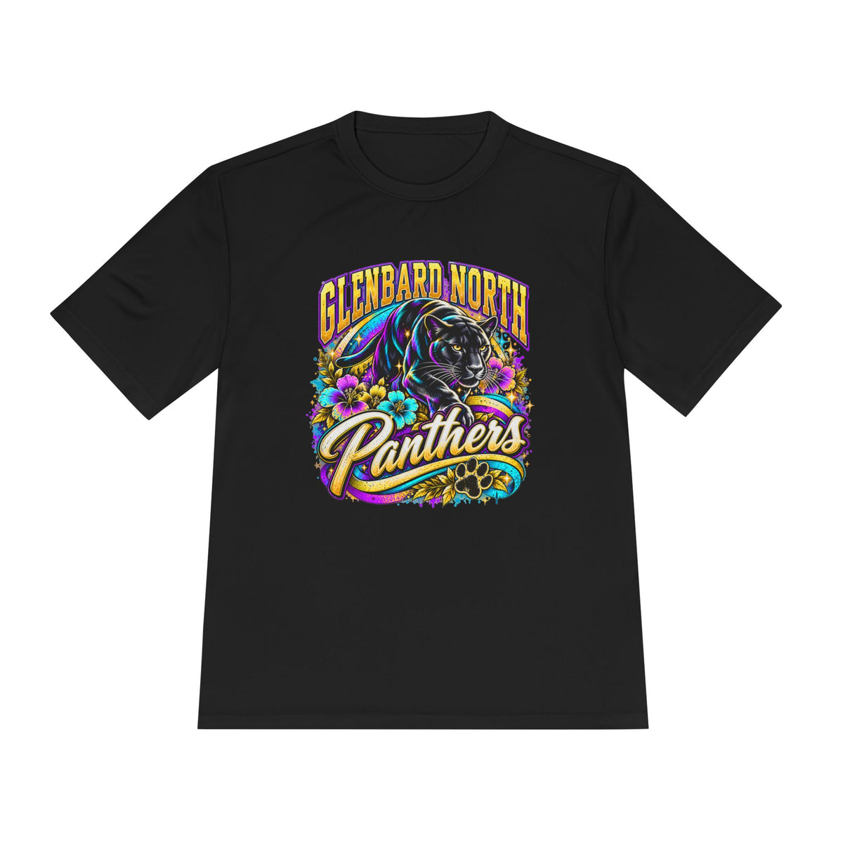 GBN Flower Power Panther Moisture-Wicking Tee