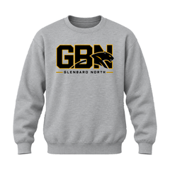 GBN Block Logo Crewneck Sweatshirt - Sport Grey