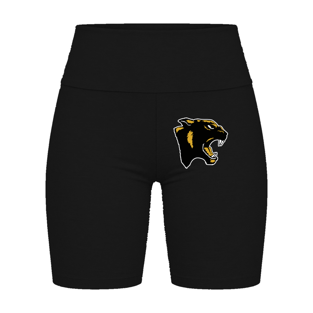 GBN Panther Logo Women's Bike Shorts - Black