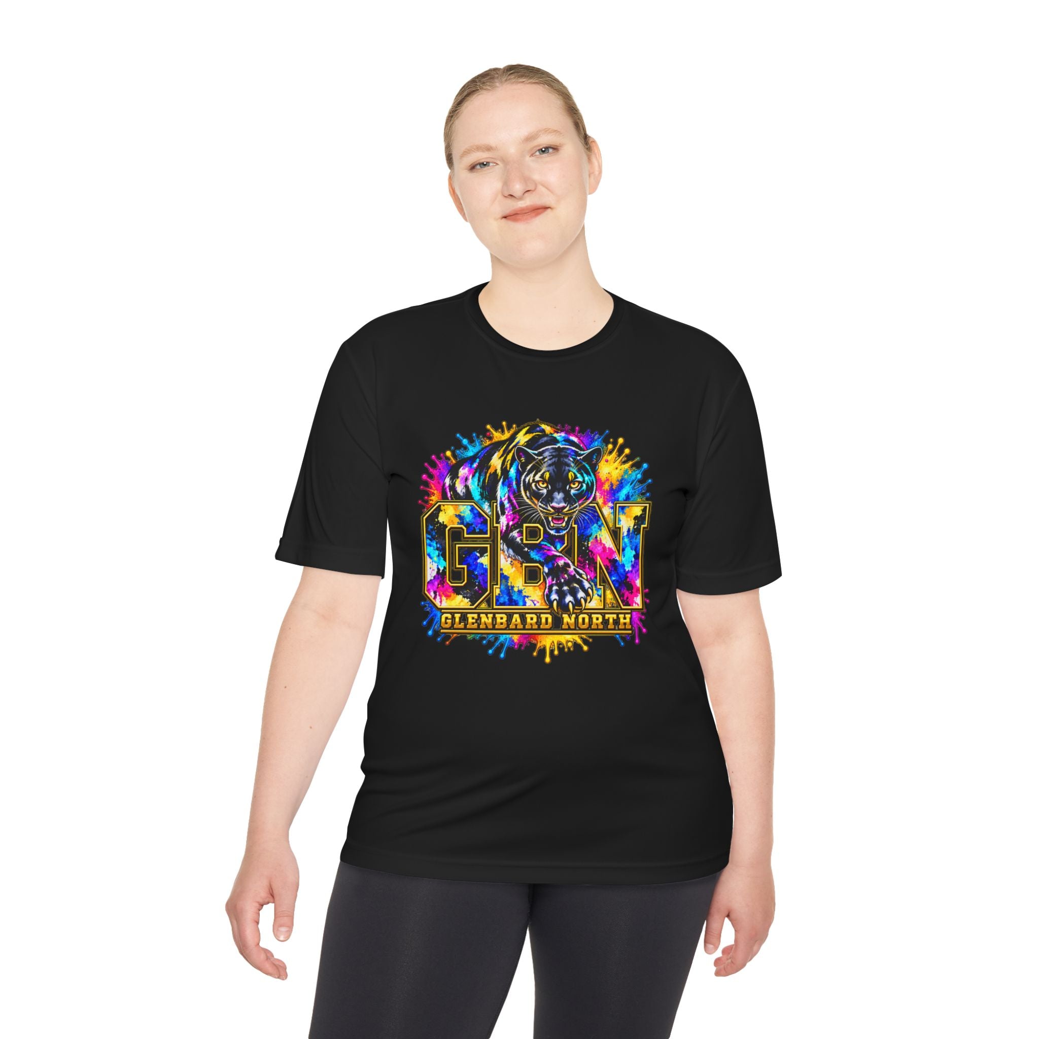 GBN Paint Splash Panther Moisture-Wicking Tee