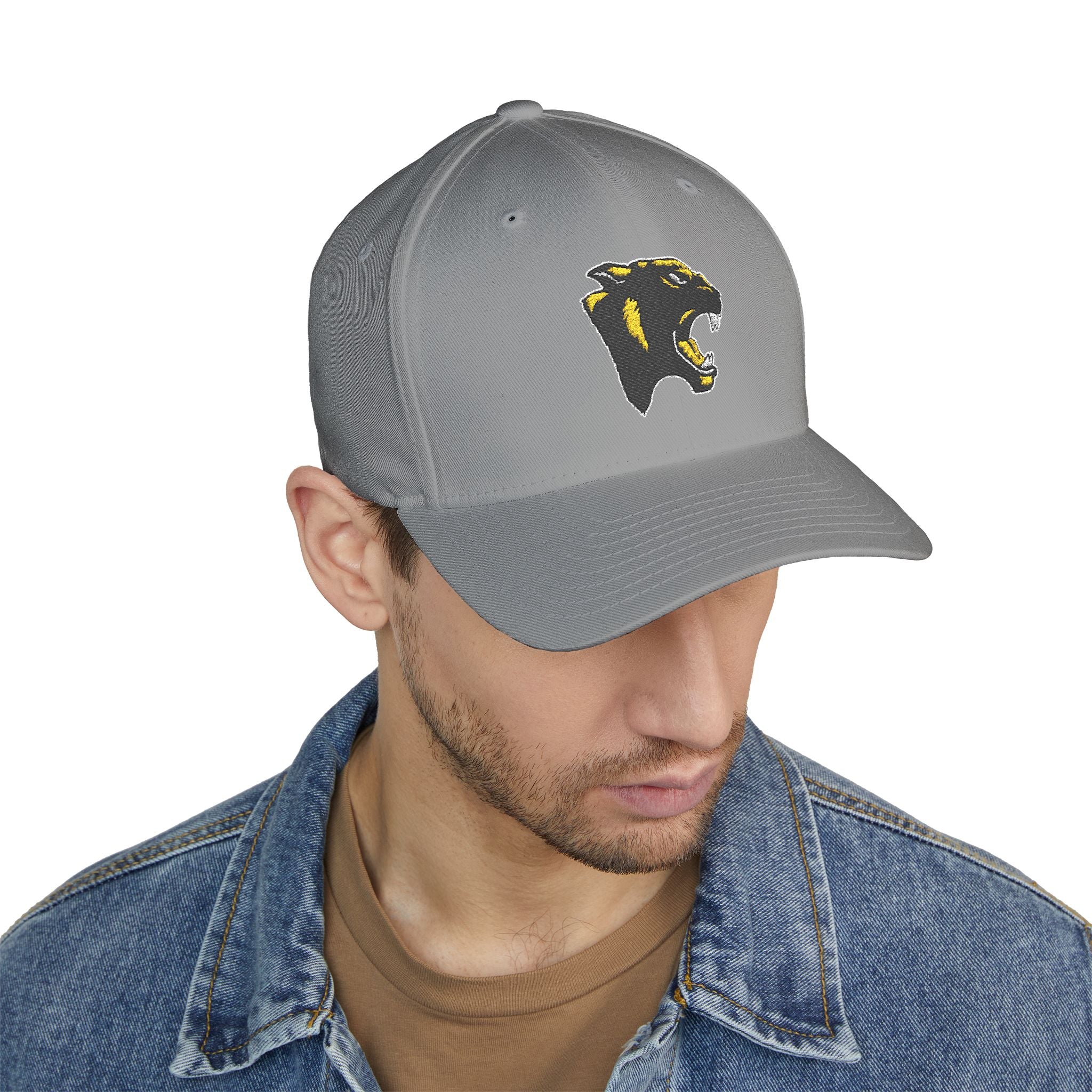 Panther Embroidered Structured Cap