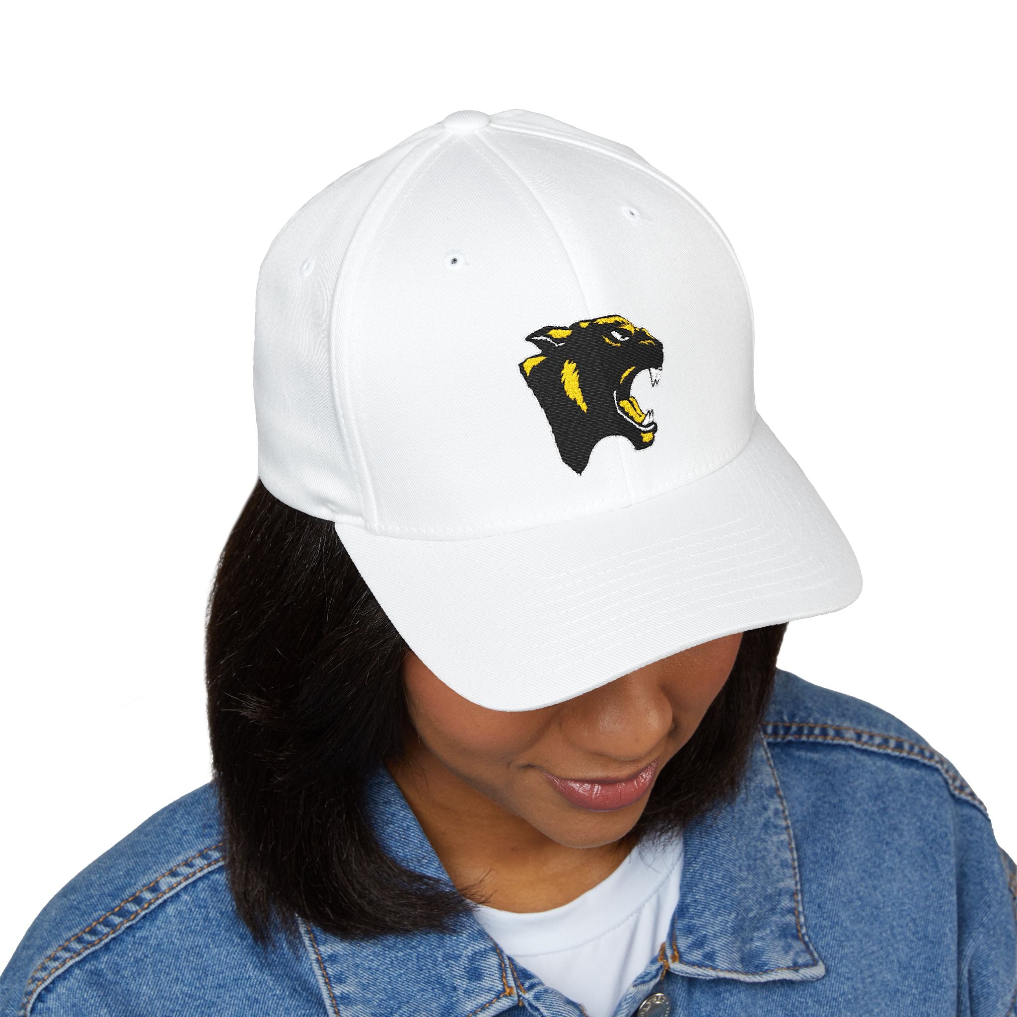 Panther Embroidered Structured Cap