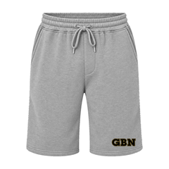 GBN Varsity Letters Fleece Shorts - Grey Heather