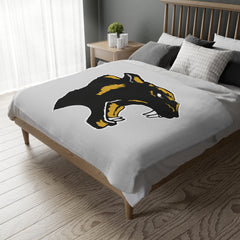 Panther Reversible Microfiber Blanket (Gray)