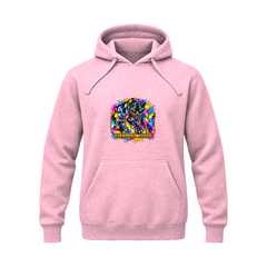 GBN Paint Splash Panther Premium Hoodie - Pink