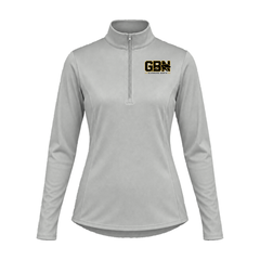 GBN Block Logo Women's Quarter-Zip - Grey Concrete