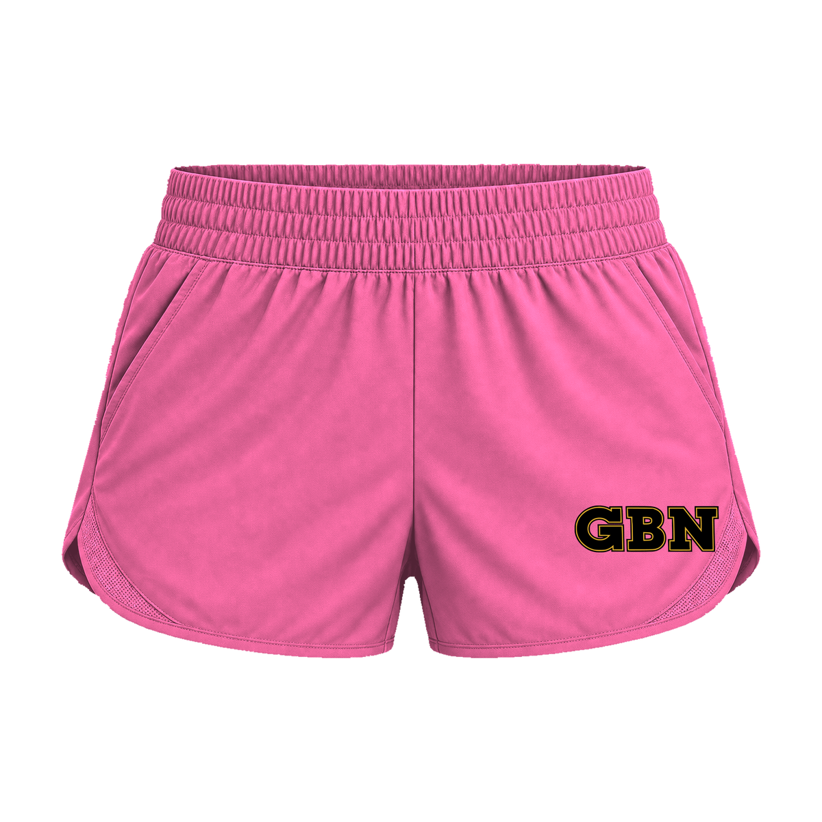 GBN Varsity Letters Women's Athletic Shorts - Active Pink