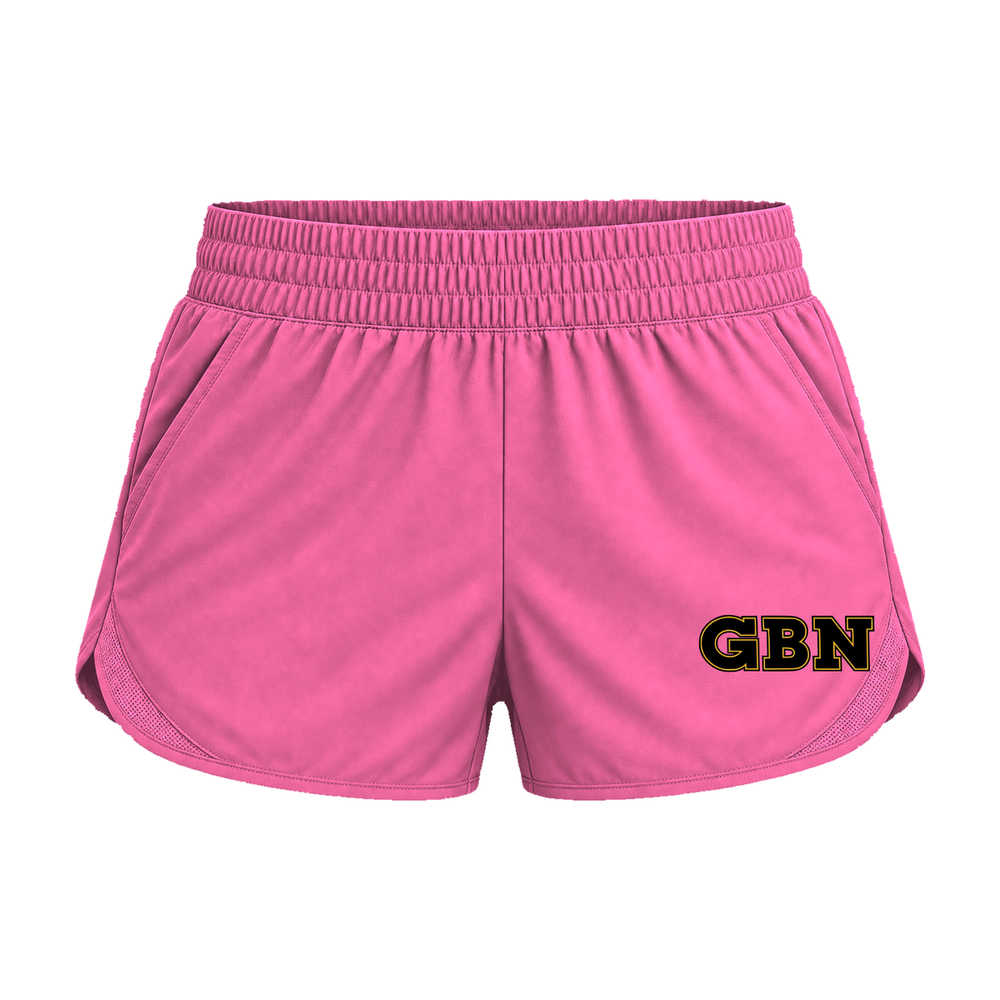 GBN Varsity Letters Women's Athletic Shorts - Active Pink